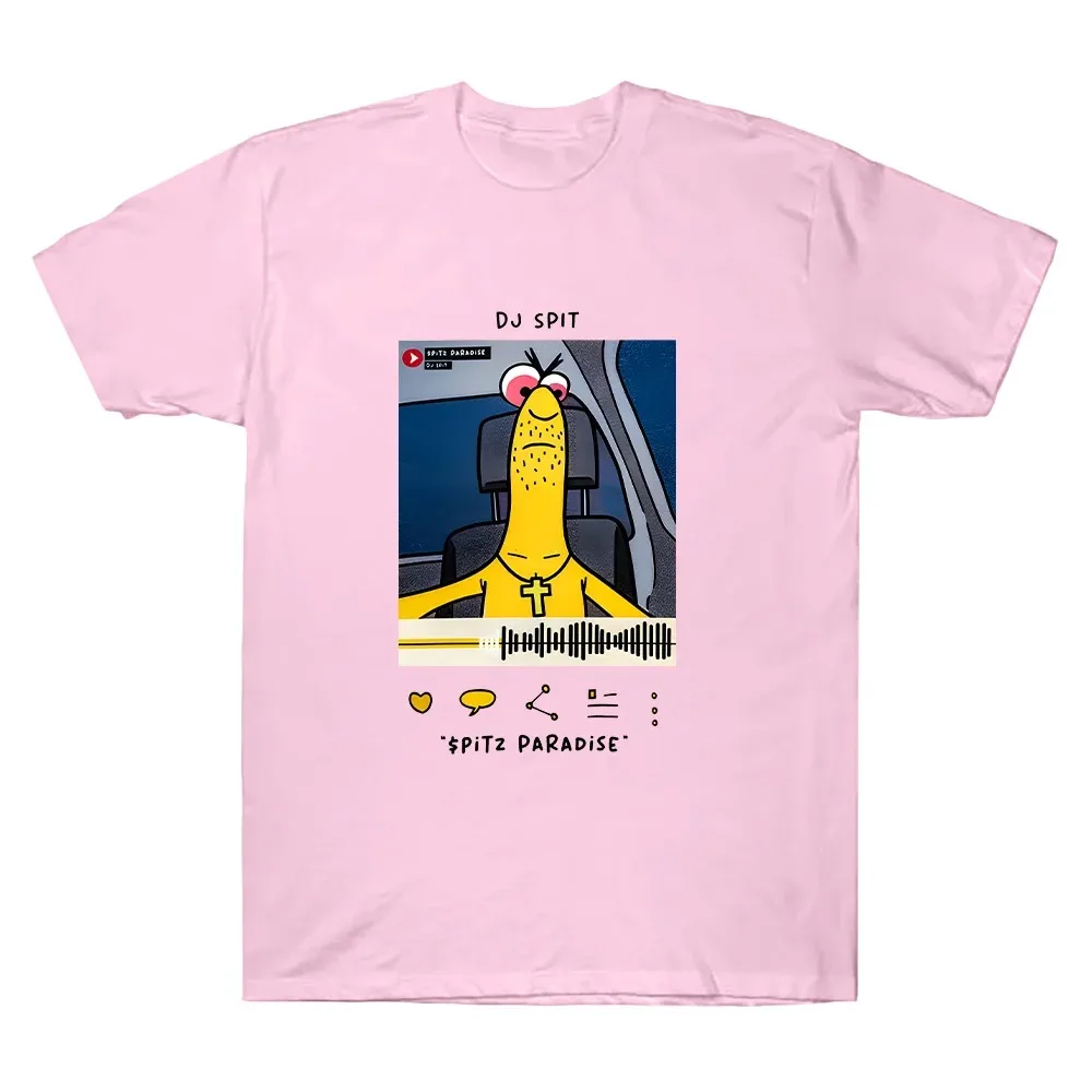 DJ Spit تي شيرت يبتسم الأصدقاء الجرافيك المحملة النساء الرجال القطن ملابس مريحة عادية تنوعا Y2k قصيرة الأكمام الكلاسيكية المحملة #3