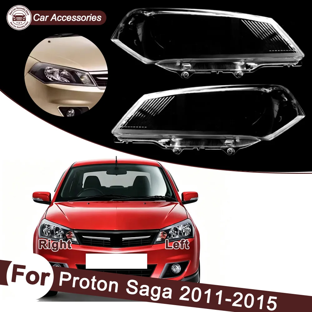 

For Proton Saga 2011-2015 Front Headlight Cover Transparent Lamp Shade Headlamp Shell Lens Plexiglass Replace Original Lampshade
