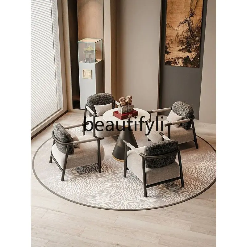 Single sofa chair leisure reception three-piece set