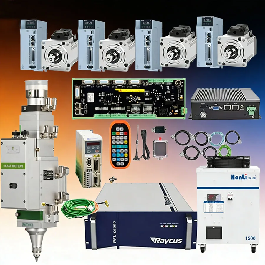 Raytools XC3000S laser cutting control system metal cutting pulse/bus laser cutting head BM110 fiber laser source 1.5KW/2KW/3KW