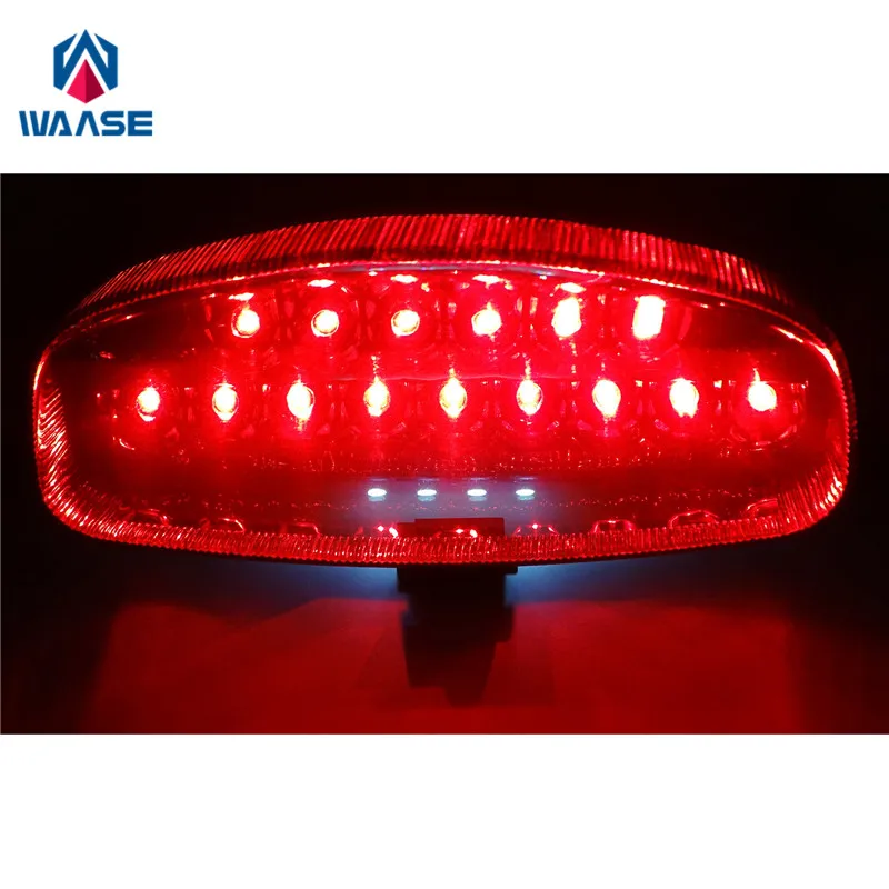 waase For Honda Shadow VLX 600 / Spirit 1100 1999 2000 2001 2002-2007 Rear Tail Light Brake Turn Signals Integrated LED Light