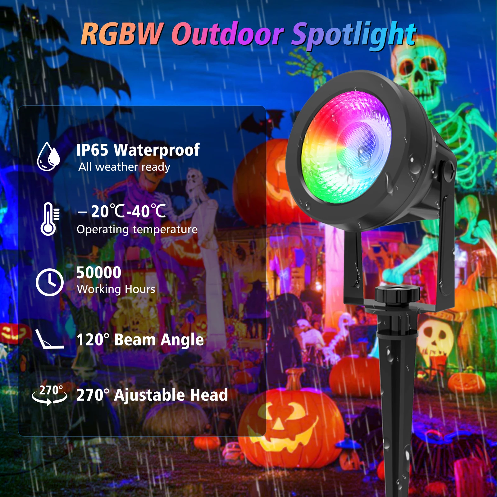 COB RGB Led مصابيح حديقة مصباح حديقة الجهد المنخفض إضاءة المناظر الطبيعية مقاوم للماء مصابيح خارجية حديقة الديكور الإضاءة في الهواء الطلق #1