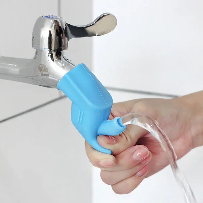 High Elastic Silicone Water Tap Extension Sink Children Washing Device Bathroom Kitchen Sink Faucet Guide Faucet Extenders