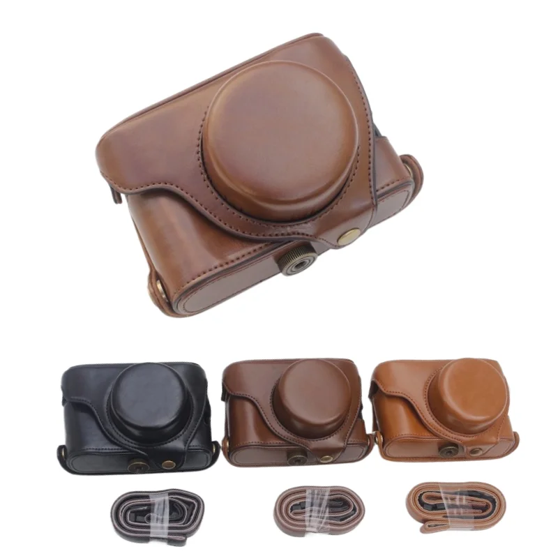 X100S Vintage PU Leather Camera Case Video Bag Cover For Fujifilm X100F X100V X100VI FUJI X100 X100T Battery Openning