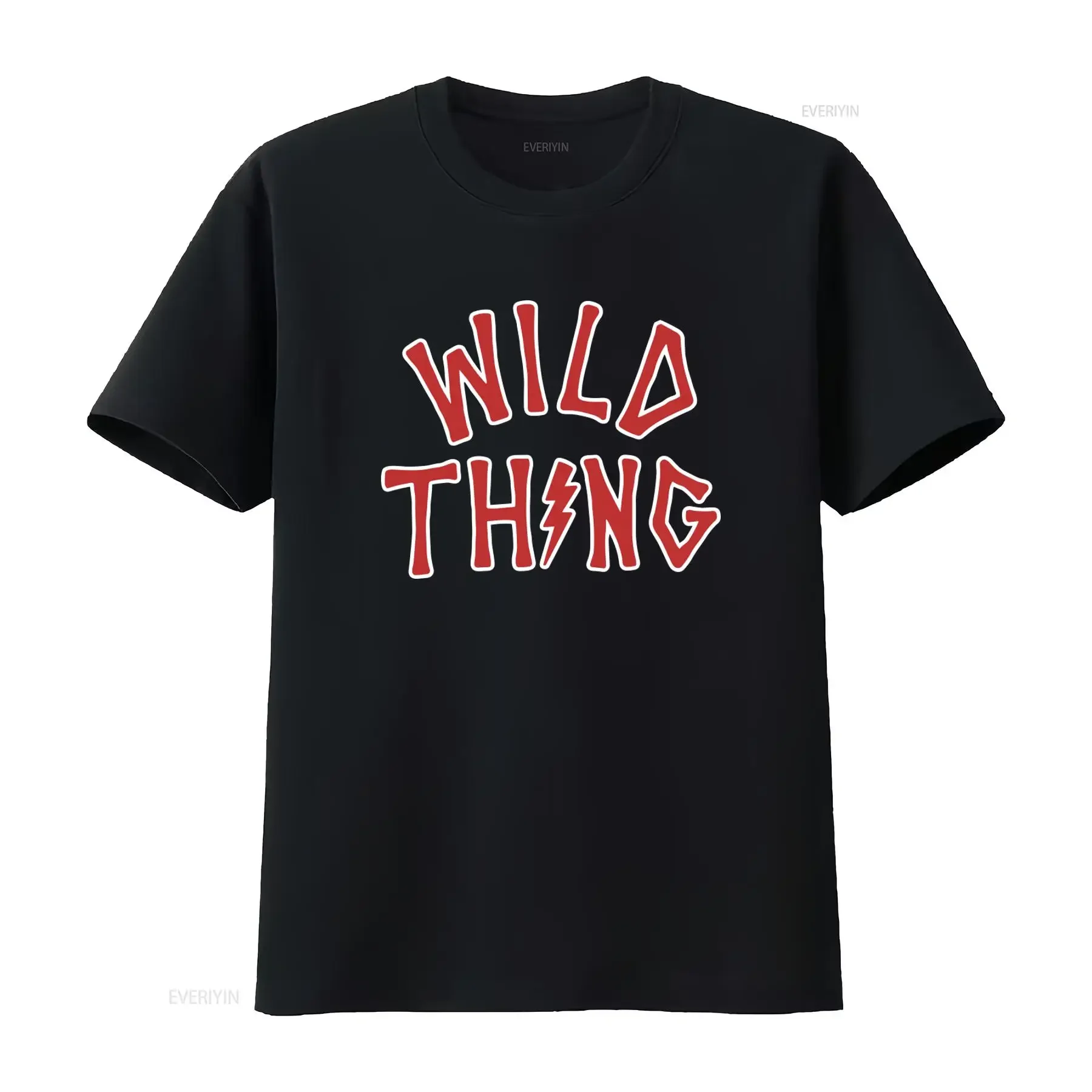 WILD THING Major League Ricky Vaughn Indians Baseball Movie Style T Shirt vintage Washed Breathable Casual Stylish graphic
