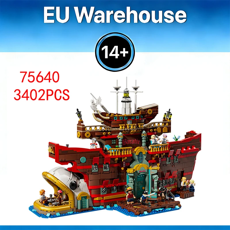 Blocs de construction du restaurant flottant, 3402 pièces, briques de modèle, décoration de la maison, cadeau d'anniversaire et de noël pour adultes, compatibles avec 75640