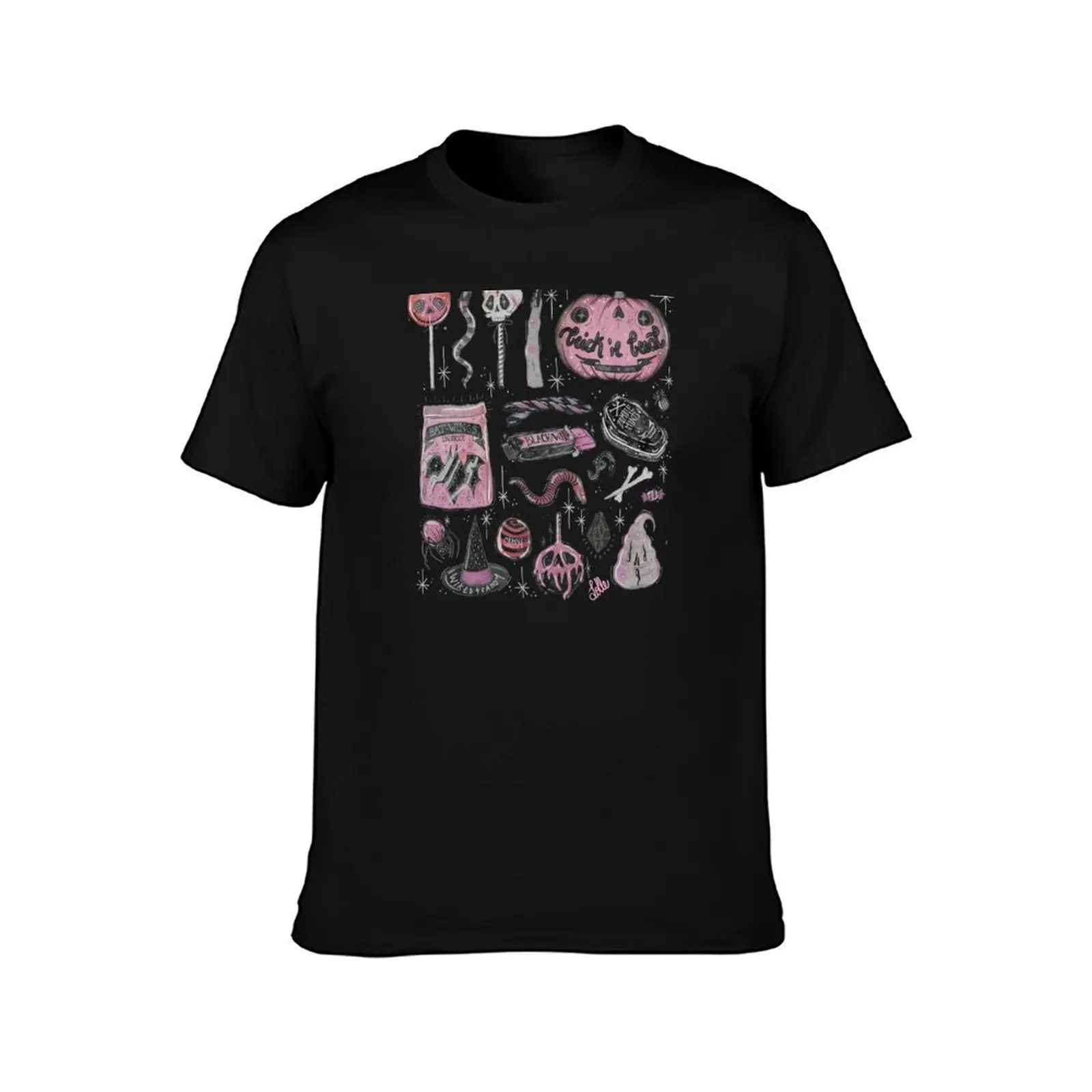 Trick 'r Treat T-Shirt, Summer Casual Cotton Tee, Oversized Streetwear Tops, Vintage Graphic Print, Loose Fit Short Sleeve