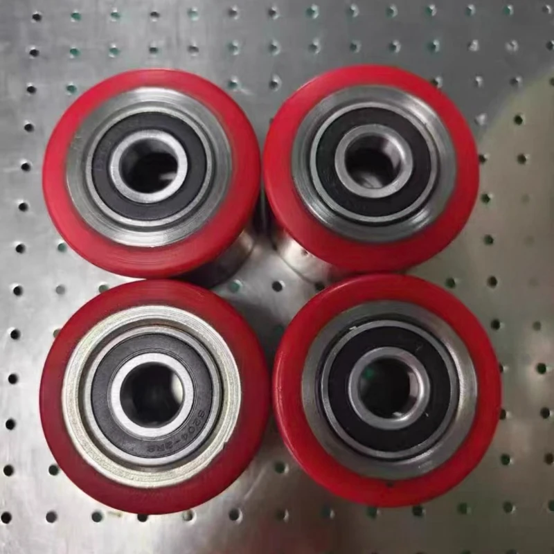 1PC Forklift Replacement Wheel Built-in Iron Core Diameter 74mm 80mm 100mm Hole 20mm Hard Wear-resistant High Load