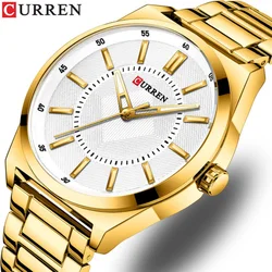 CURREN 8407 Simple Business Mens Quartz Watches Classic Stainless Steel Waterproof Luminous Casual Wristwatch relogios masculino