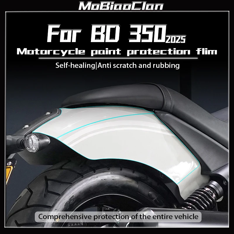 For BENDA BD 350 2025 Invisible Car Clothes Motorcycle Stickers Scratch Covers Stickers Film Stickers Modification Accessories