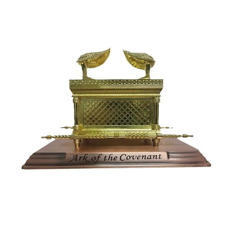 Small Covenant Cabinet Gold Plated Copper Bracket Jerusalem Copy Statue Jewish Testimony Jewish Decorative Gift