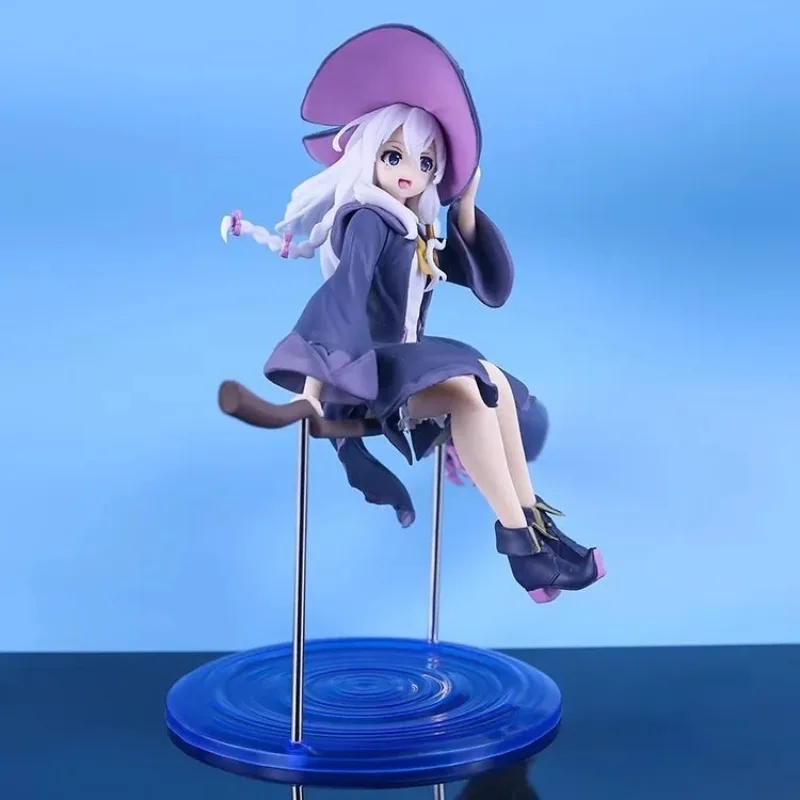 18cm Anime Wandering Witch The Journey of Elaina Action Figures Magic Costume Elaina Figure PVC Model Collection Birthday Gifts