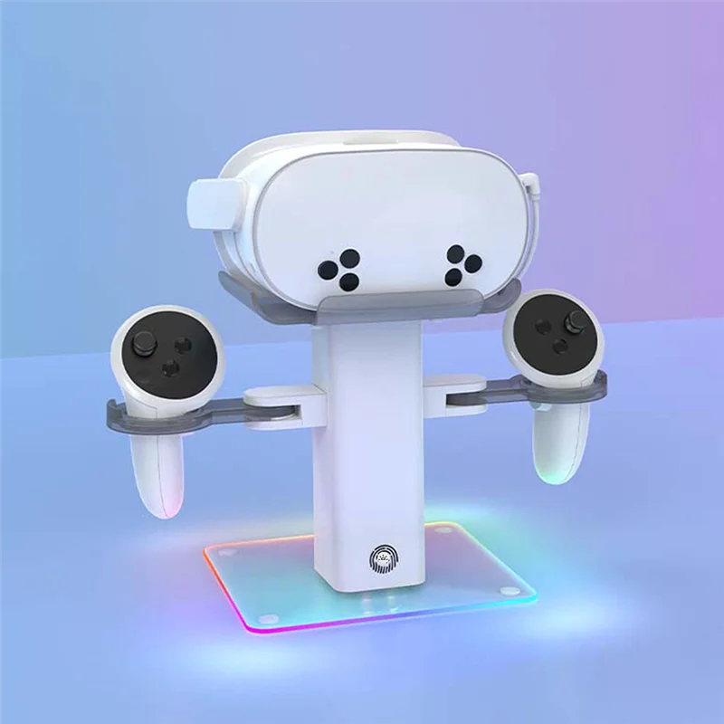 Soporte de ABSQ-VR para accesorios Meta Quest 3S, auriculares VR y controladores táctiles para soporte de pantalla Quest3 ajustable