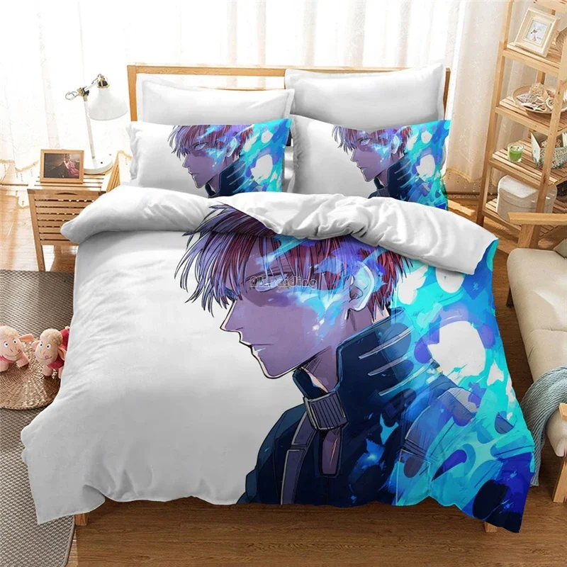 Home Textile 3d My Hero Academia Bedding Set Midoriya Izuku Duvet Cover Pillowcase Twin Full Queen King Size Comforter Cover Set