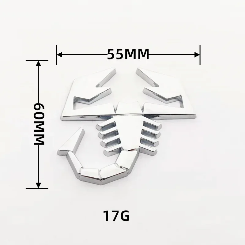 Metal Car Logo Creative Car Sticker Stereoscopic Standard Metal Scorpion Car Tail Sticker Scorpion Logo Car Accessories Stickers