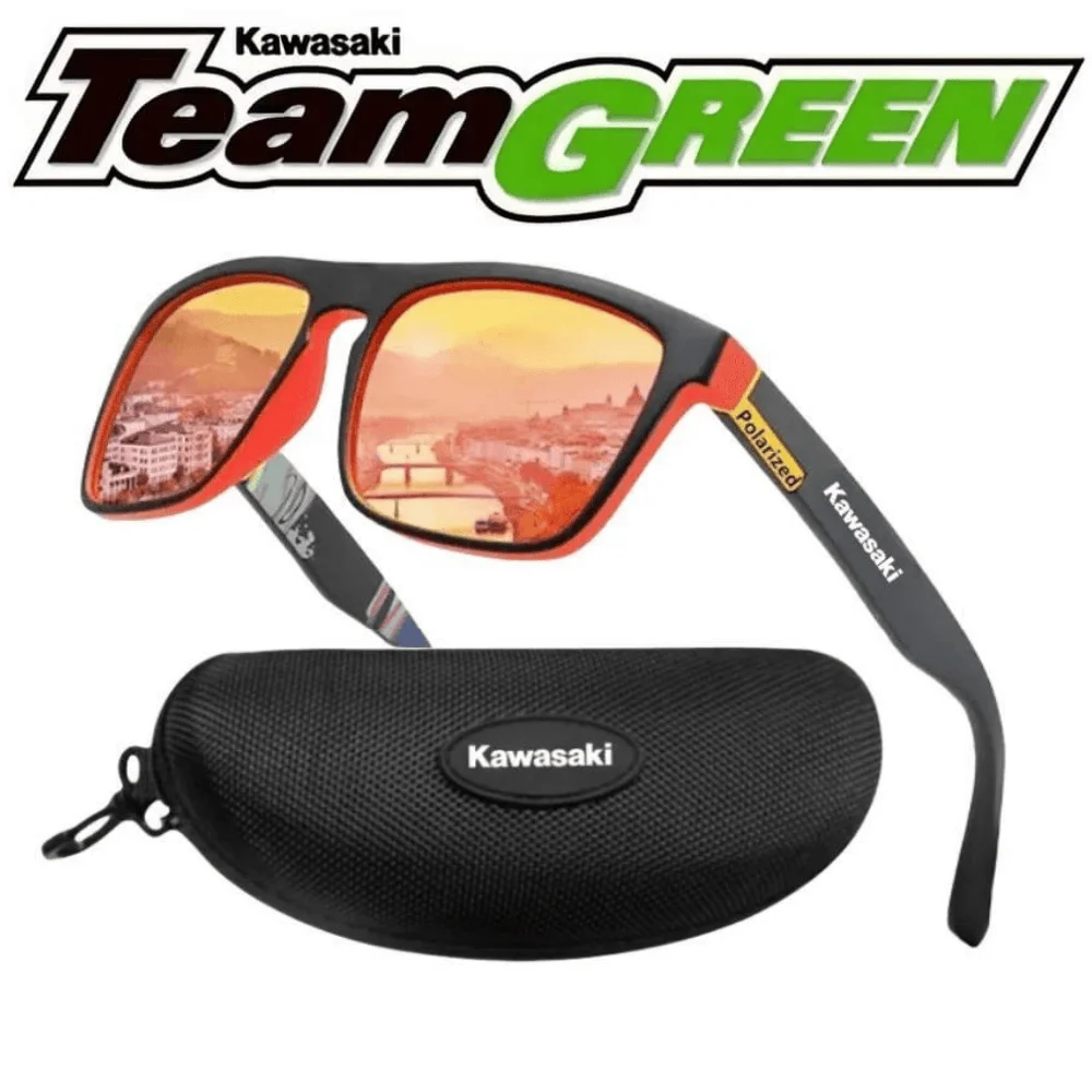 4 colors Kawasaki Polarized Sunglasses Outdoor Sports Sunglasses Dust proof Glasses Bicycle Glasses Mountaineering Glasses UV400