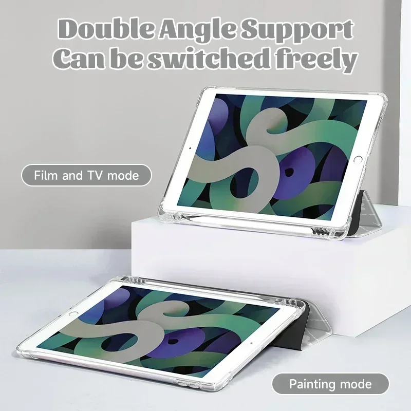 حافظة حب بسيطة لـ iPad ، متوافقة مع iPad "، الجيل السادس ، الخامس ، ، Mini4 ، 5 ، Air4 ، 5 ، 5 ، بحامل أقلام