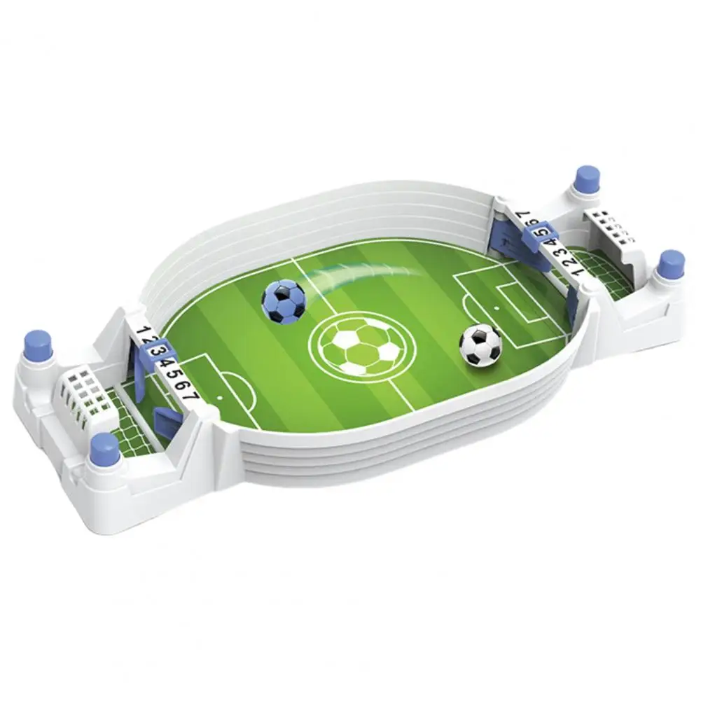 Miniature Soccer Portable Table Soccer Toy Set for Home School Mini Foosball Game with Durable Multicolor Game Ball 3 Years