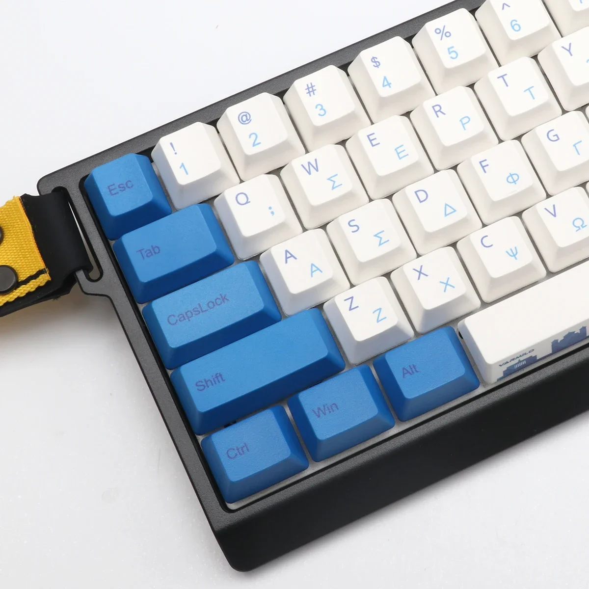 

Aegean keycaps wooting keycaps PBT sublimation personalized customized mechanical keyboard 87 keycaps f87pro