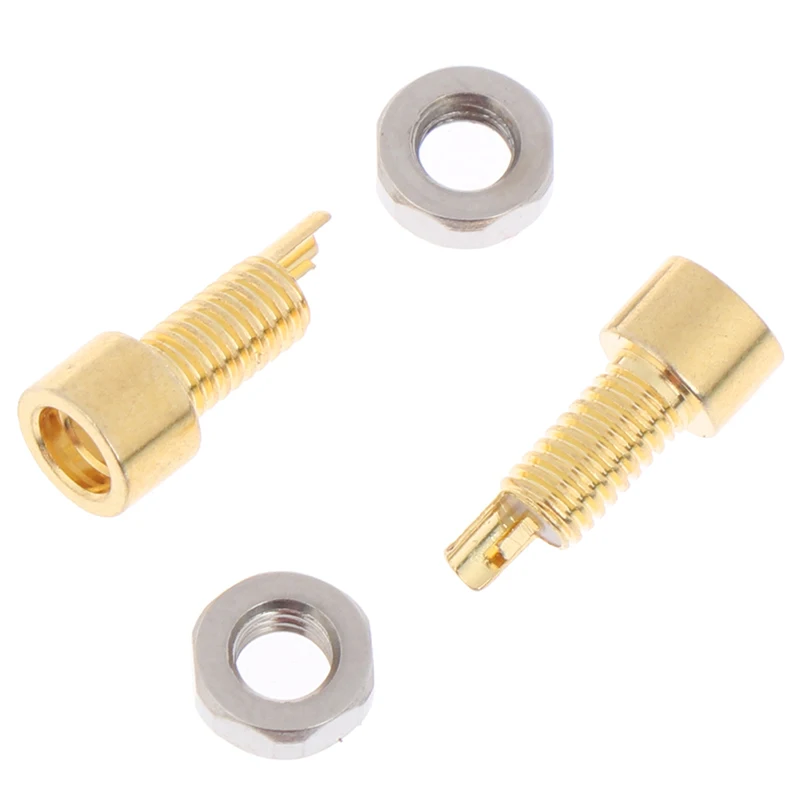 1Pair Gold Plated Pure Copper MMCX Female Jack Solder Wire Connector