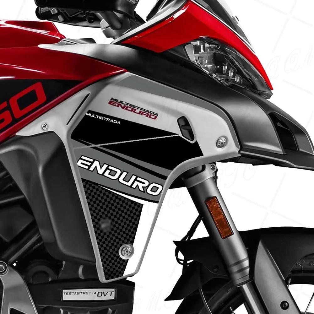 For Multistrada 1260 1200 1200 Enduro 1260 enduro Motorcycle Stickers Side Fairing Fender Tank Grips Protector Decals
