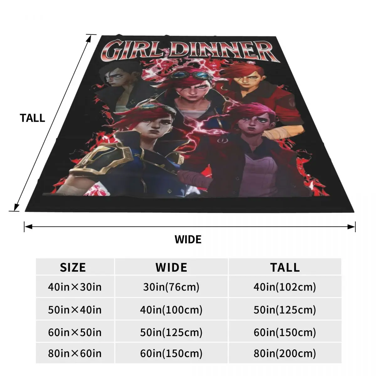 Vi Jayce Caitlyn Viktor Jesus Sevika غامض بطانية الصوف الخريف/الشتاء فيلم لعبة رمي بطانية للأريكة أفخم رقيقة لحاف #5