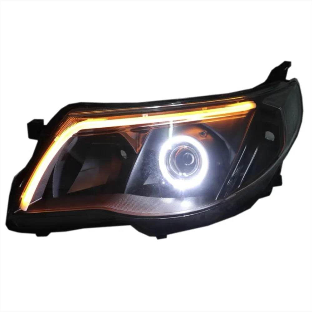 

Car modified led front lamp laser headlight assembly Bifocal lens For Subaru Forester turn signal DRL daytime runnning light