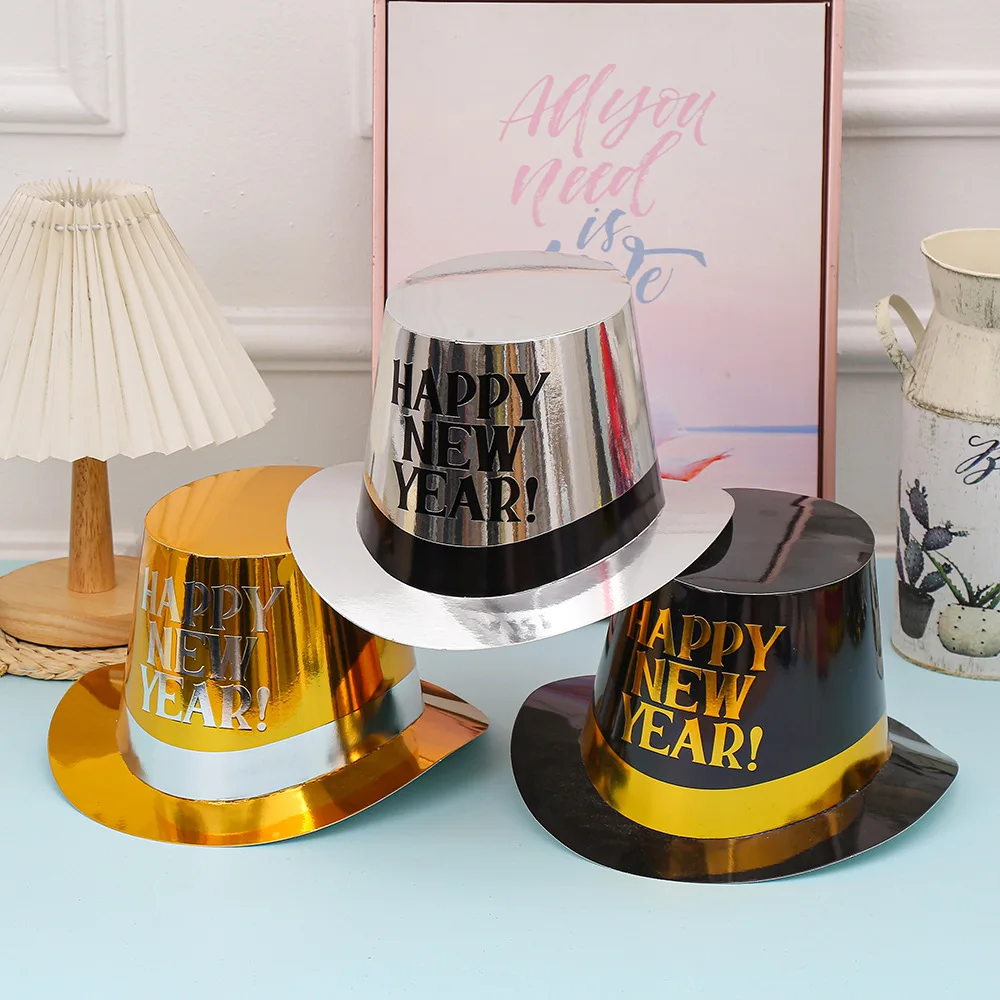 

10 шт. праздничный топпер для новогодней вечеринки, лазерный топпер, праздничный топпер для вечеринки, волшебная шляпа, подарок
