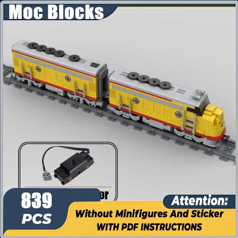 

Urban Railway Motor Trains Sets Freight Pacific Locomotive With Carriage Technology Building Block Toys Puzzle Kid‘s Bricks Gift
