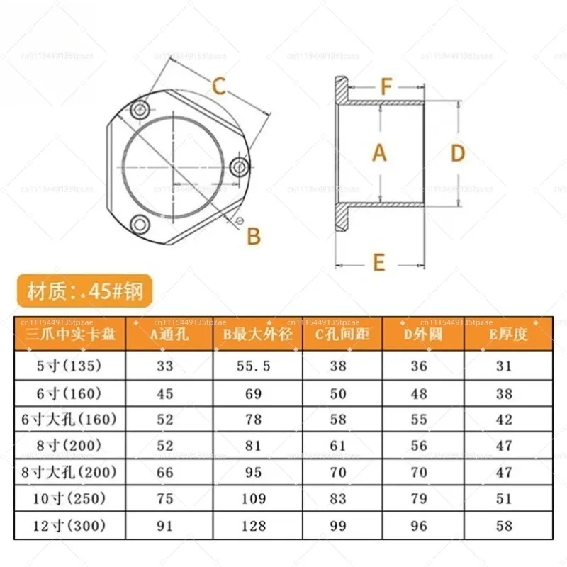 Hollow Hydraulic Clamping Sleeve Dust Protective Cap 3-Jaw 4-Jaw Waterproof Hole Plug Through & Blind Hole Cover