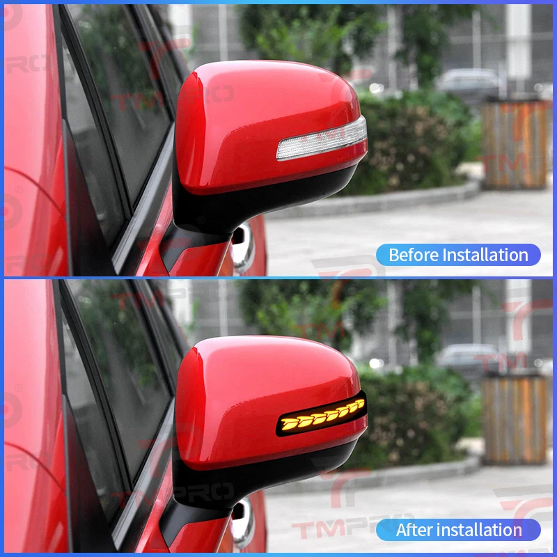 Suitable for Honda Civic 9th Gen 2011-2015 Elysion 2013-2017 and Jade two-tone waterproof dynamic LED side mirror turn signals