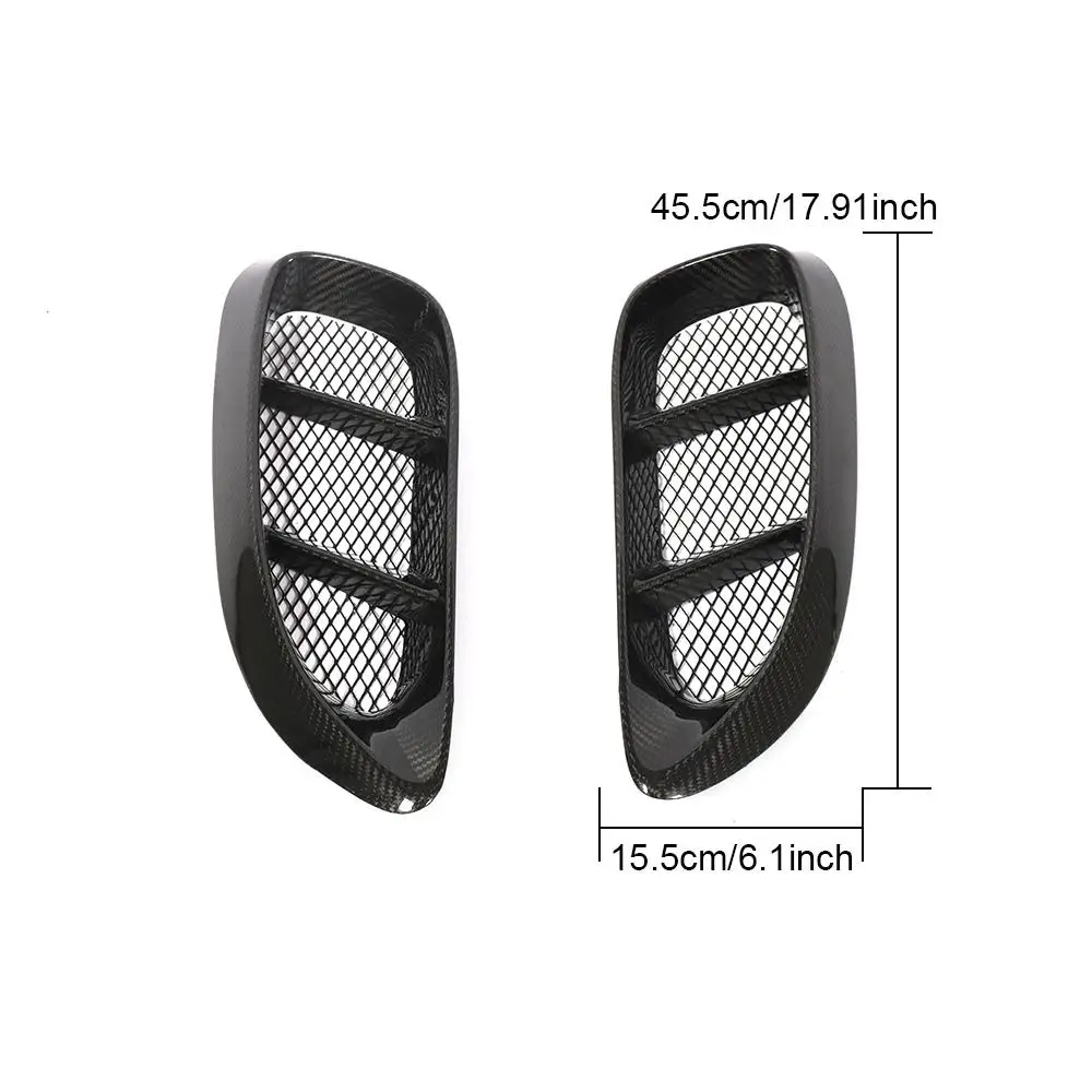 Carbon Fiber Side Air Scoop Vents Intake Cover 2016 - 2018 For Porsche 718 Boxster Cayman