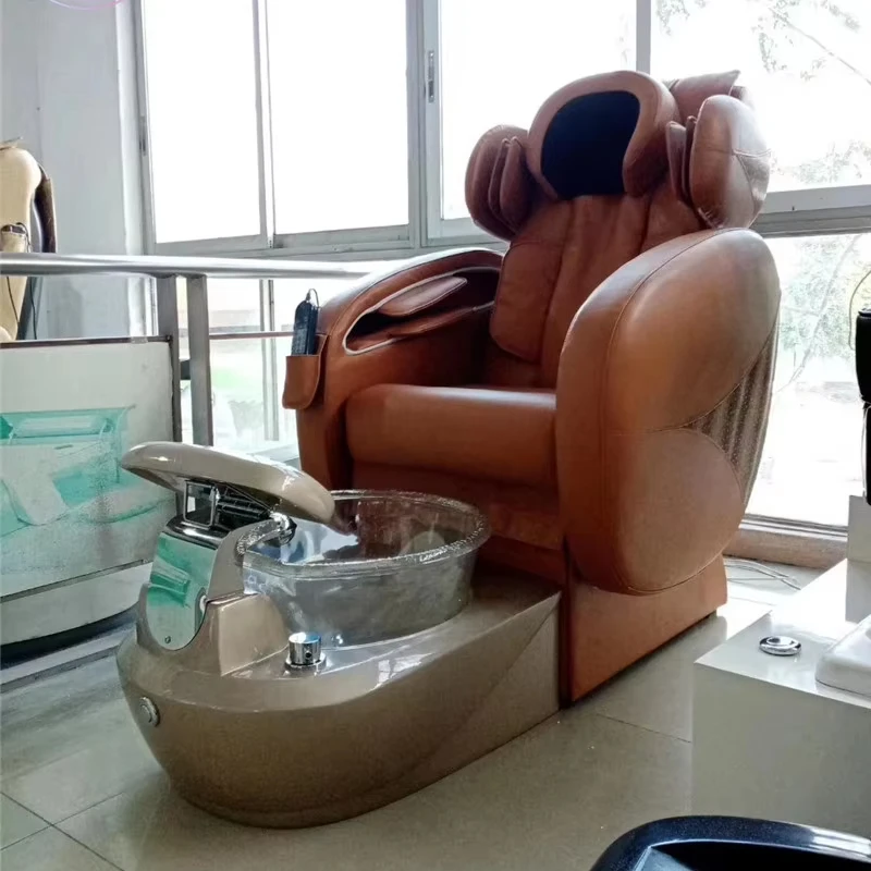 

Luxurious Multifunctional Pedicure Massage Chair Modern round Foot Spa Bath Massager with Adjustable Seat Backrest for Salon Spa