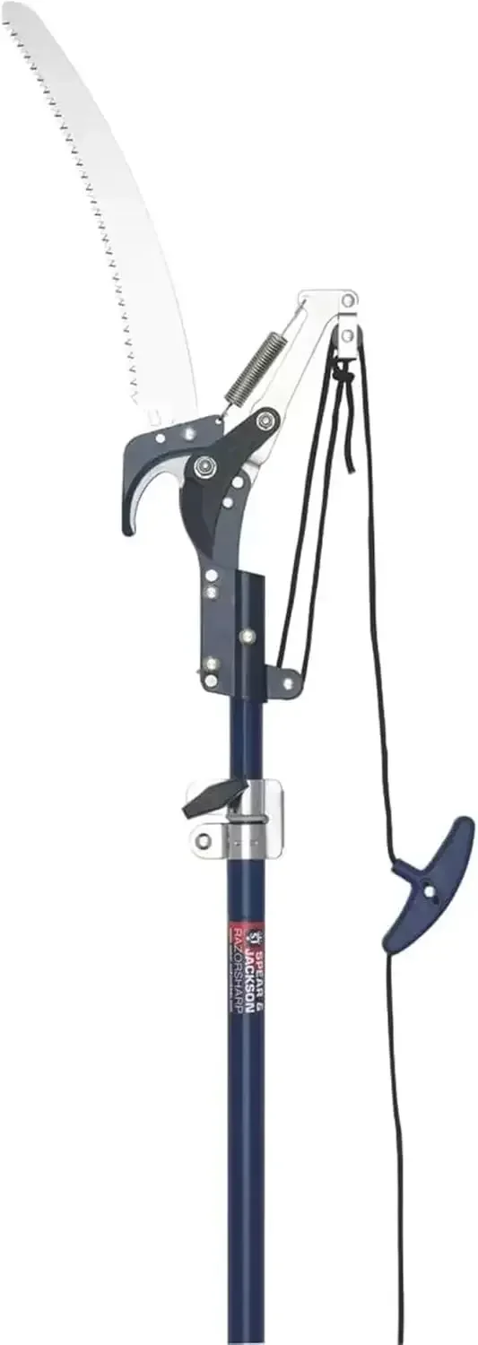4930FZ Razorsharp Telescopic Tree Pruner, Extendable Pole Handle for Removing High Branches, Sharp Saw Blade for Cutting Thick L
