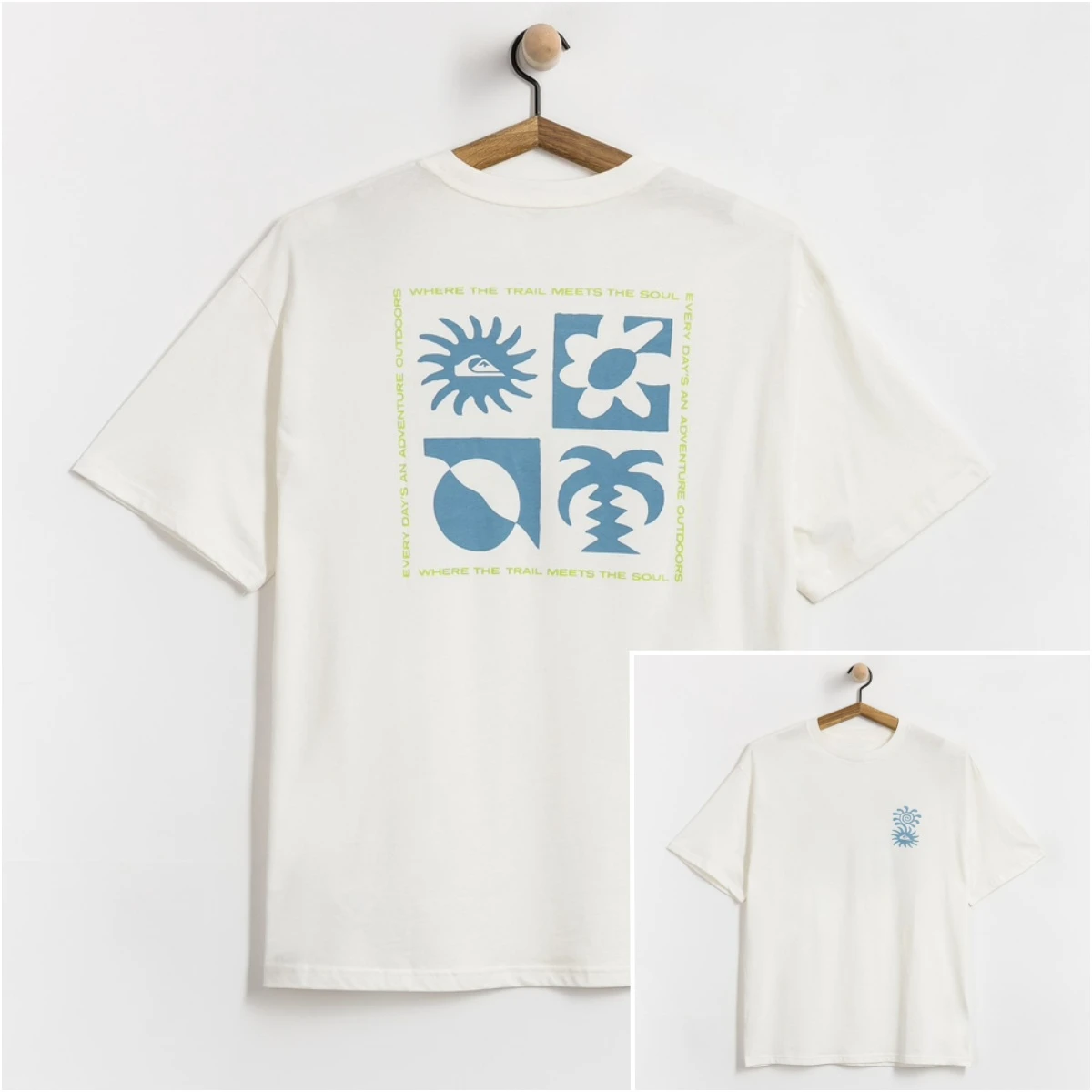 Camiseta Evo Blossom of Peace Surfing Skateboarding Trend 100% algodão com estampa gráfica masculina e feminina, top de verão para streetwear