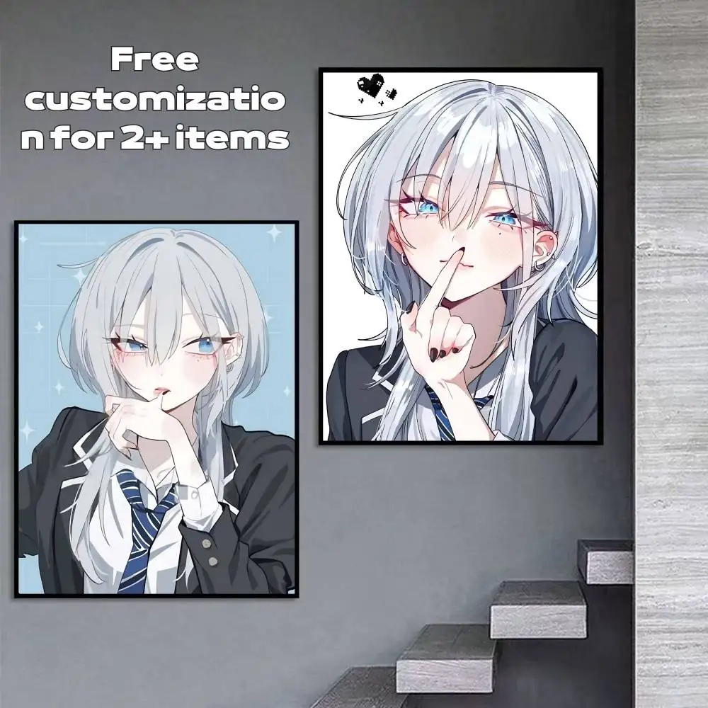 Haimiya-senpai Sweet Themed  Poster Wall Art Print Decorative Mural Home Decor Gift Unframed Customizable