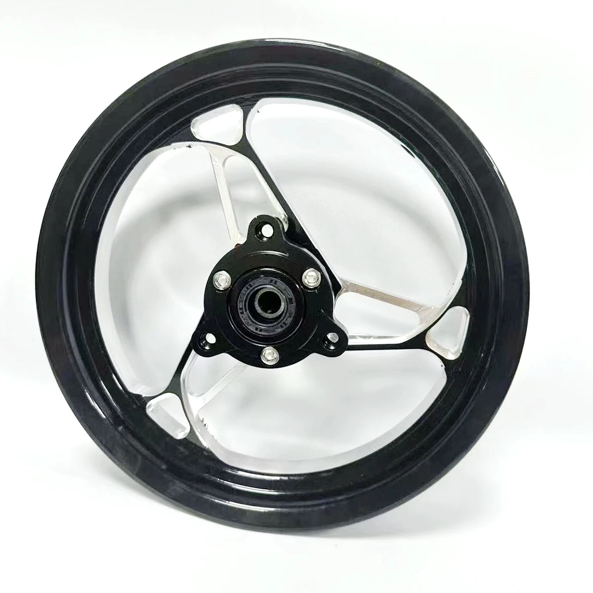 

Universal 10*2.15J E-Scooter Motorcycle CNC Aluminum Hub Modify Front Wheel Rims 70mm Pitch For CygnusX BWS RSZ Niu Ninebot
