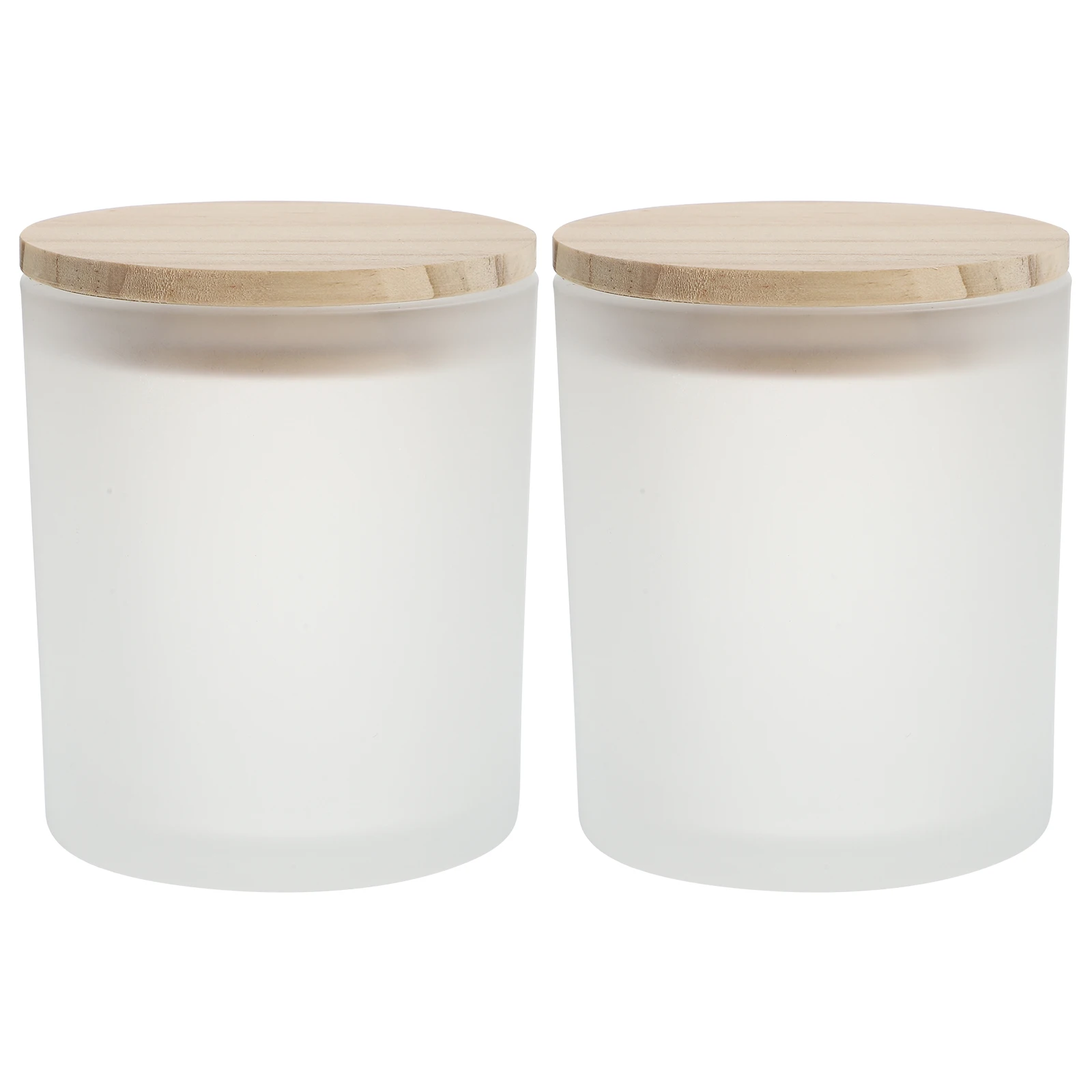 

2pcs Home Decor Empty Glass Holder Christmas Cup Votive Scented Wax DIY Projects Reusable Pine Cover