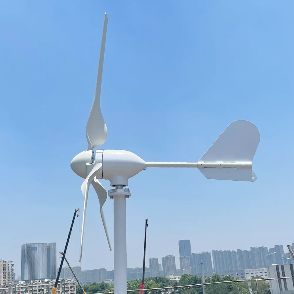 3000W Horizontal Axis Wind Power Turbine For Home Wind Energy Generator 3KW 12V 24V 48V Windmill With 3 Blades MPPT Controller