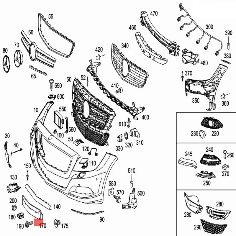 W218 CLS 400 500 63 A2188850081 A2188800144 A2188800344 A2188800444 A2188850181 A2188800244