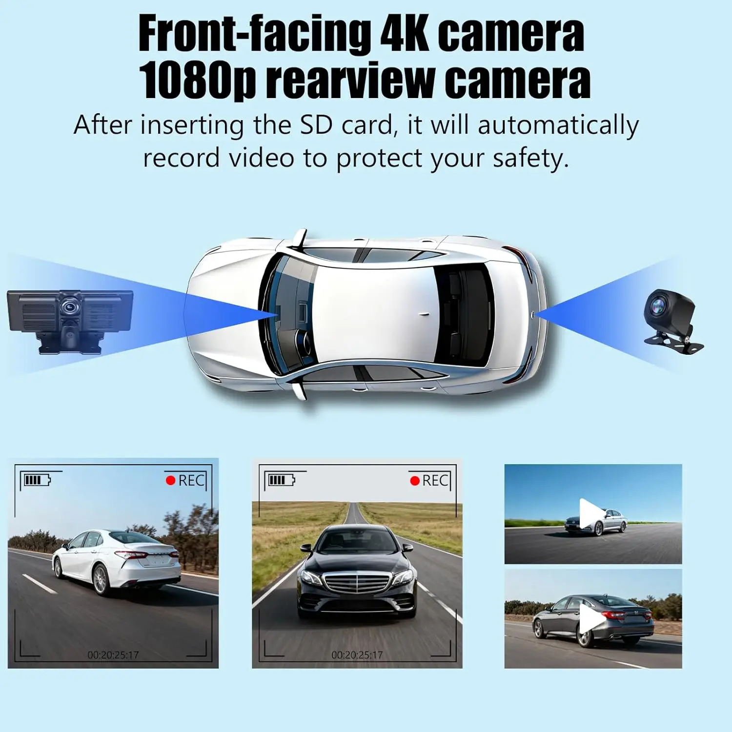 9-футовый беспроводной CarPlay и Android Auto, видеорегистратор 4K, резервная камера, GPS, Bluetooth, голосовое управление