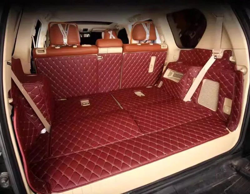 

Полный комплект ковриков для багажника + коврик для задней двери для Toyota Land Cruiser Prado 150 7 мест 2023-2010, коврик-вкладыш в багажник, покрытие для багажного отсека.