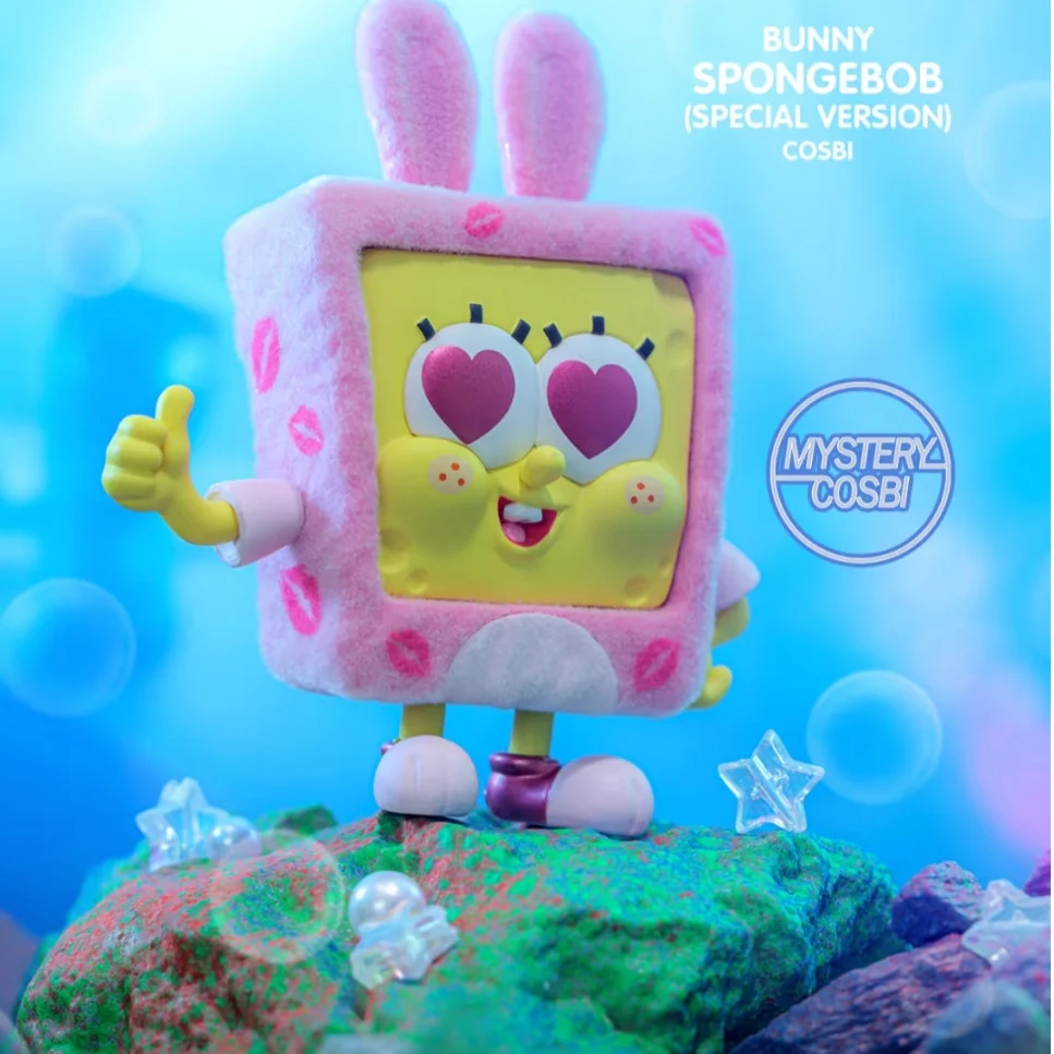 スポンジボブ フィギュア＆クッションセット オリジナルスポンジボブスクエアパンツ Cosbi コレクションシリーズ