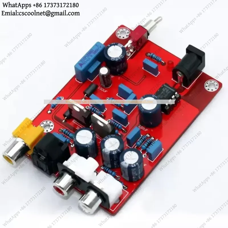 JS02 Hi-Fi DAC Board – TDA1543 + CS8412 Decoder, Op Amp Decoding Circuit, Audio Amplifier Module