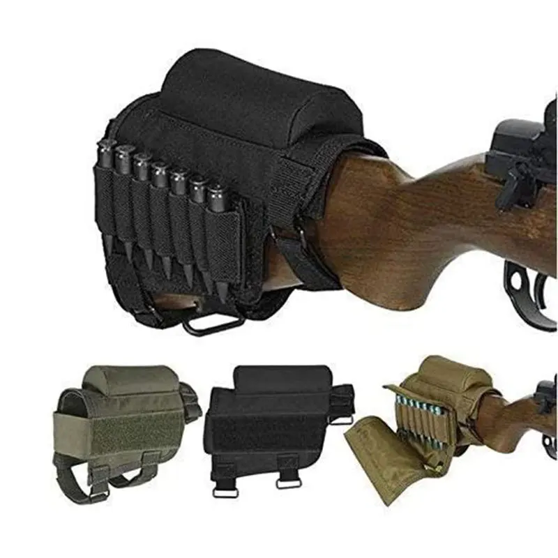 

Multi Functional Gun B ag 98k Bolt Tactical Rear Stock Hanging Bag Holder Cheek Bun Ammunition Outdoor Gun Bag Accessory Bag