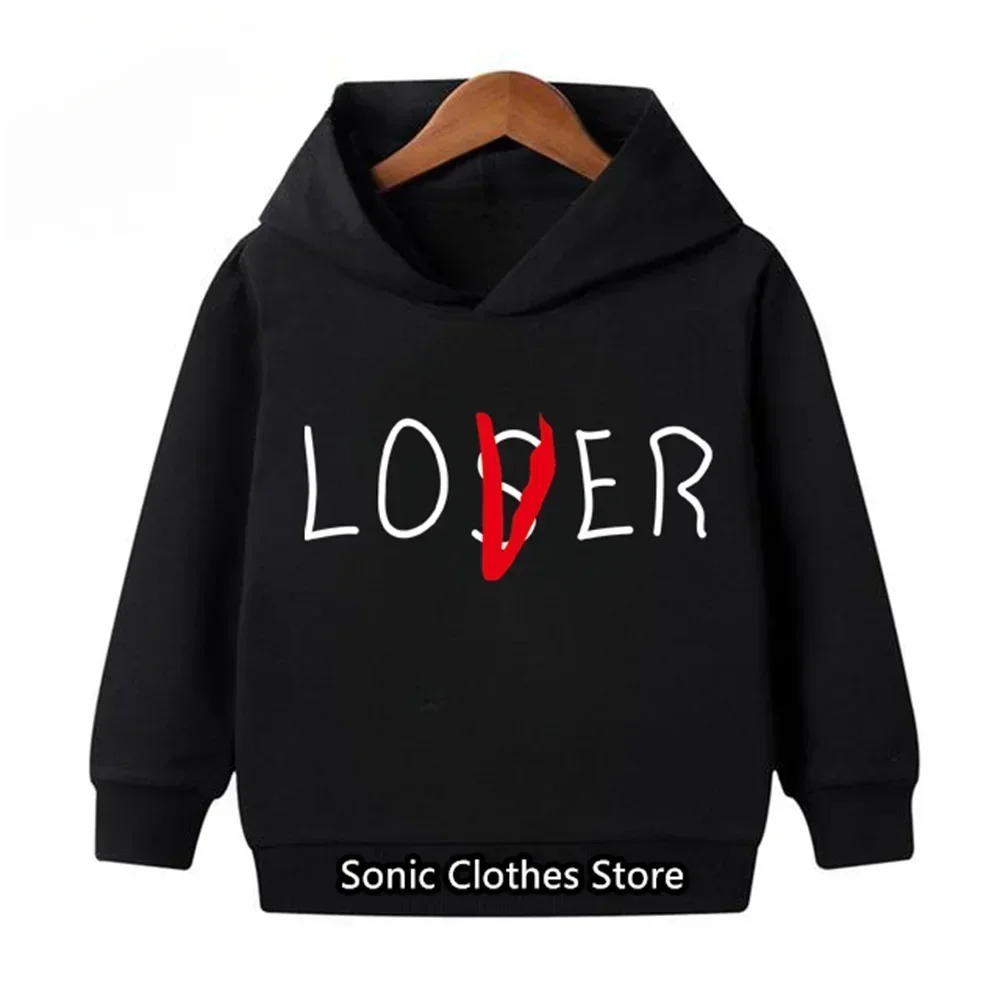 Fashion Brand Lover Hoodies Funny Sweater Children's Clothing Jacket Kids Clothes Baby Boy Clothes Girls Tops