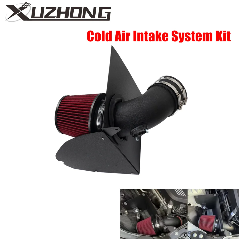 1Set Black Cold Air Intake System Kit with Heat Shield Compatible For BMW M240i G42/M340i G20 G21/M440i G22 G23 B58 3.0T