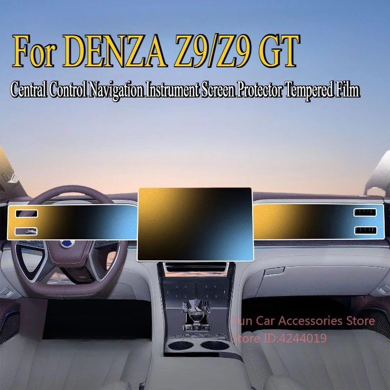

Для DENZA Z9/Z9 GT 2024, центральное управление, навигационный инструмент, защитная пленка для экрана, закаленная пленка, аксессуары для салона автомобиля