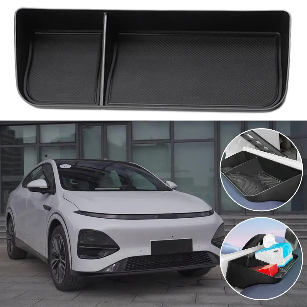 

1pc For Xpeng G6 2023-2024 Central Control Screen Rear Storage Box Car Interior Accessories Dashboard Storage Tray Accessories