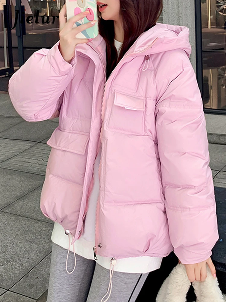 Winter Short Cotton Jacket for Women Korean Coat Students New Loose Casual Hooded Woman Beige Parkas Y2K 8 Colors S-XXL